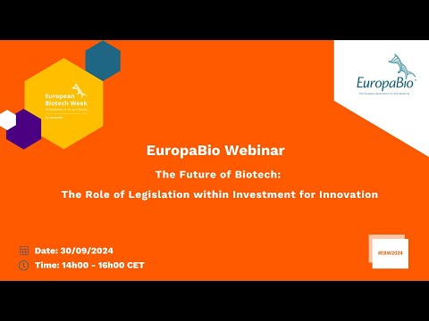 The Future of Biotech: The Role of Legislation within Investment for Innovation