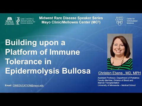 Building upon a Platform of Immune Tolerance in Epidermolysis Bullosa, 2023